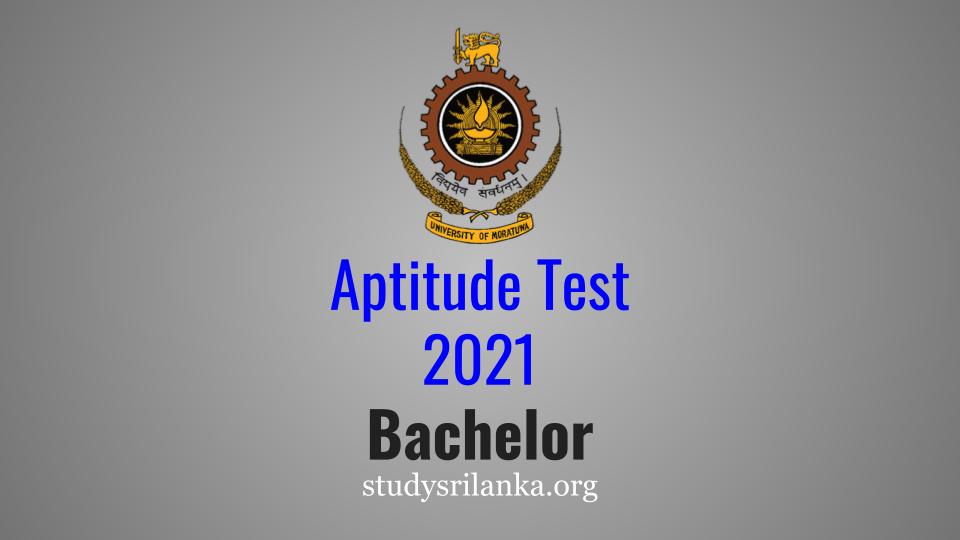 Aptitude Test 2021 University Of Moratuwa