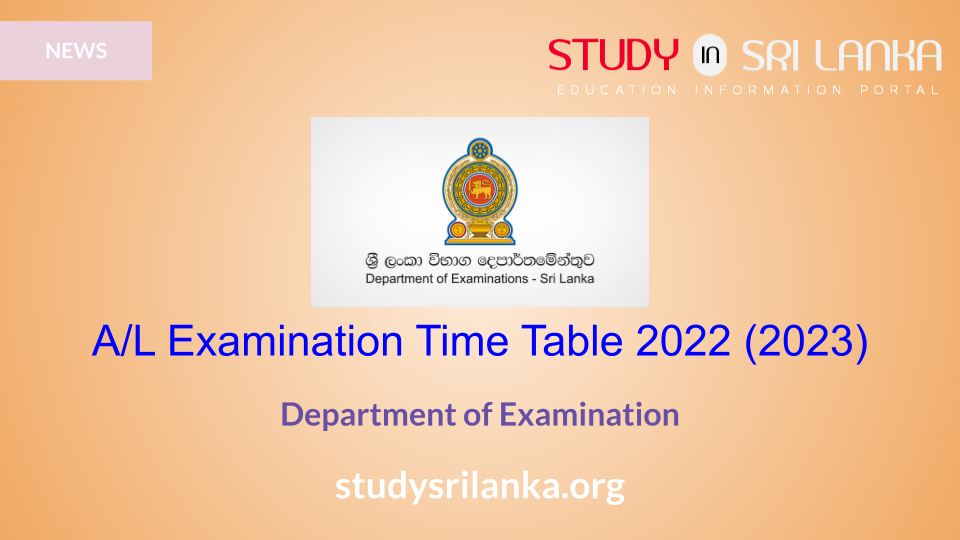 Download 2023 A/L Timetable Department of Examinations