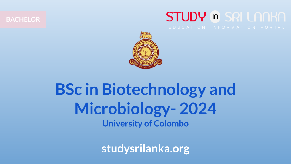 BSc in Biotechnology and Microbiology - UoC - 2024