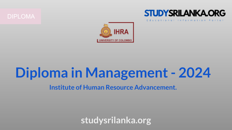 Diploma in Management IHRA 2024