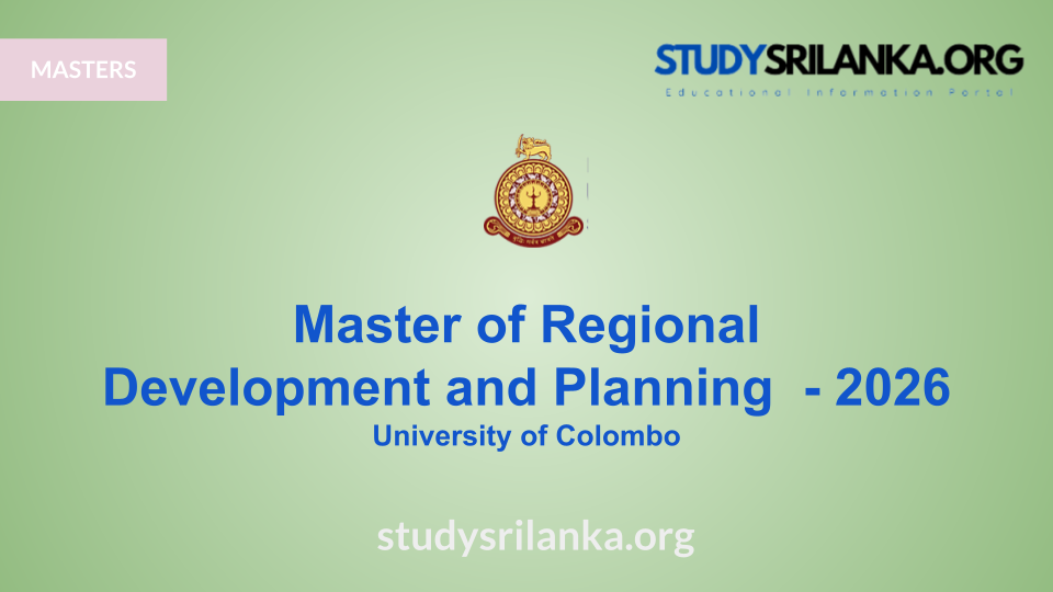 Master of Regional Development and Planning - UOC - 2026